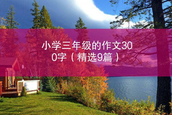 小学三年级的作文300字（精选9篇）